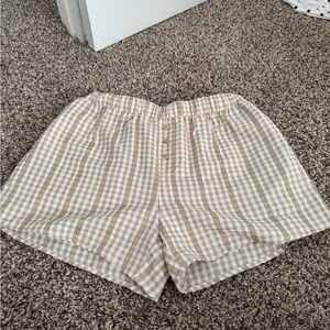 Buckle Coastal Gingham Lace Boxer Short